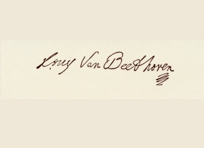 Signature of Ludwig van Beethoven by Ludwig van Beethoven